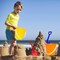 24 Pack Beach Buckets and Shovels Set for Kids, 5.28 Inch Colorful Sand Pails with Sand Shovels, Summer Beach Toys for Sandcastle Building, Party Favors, Sandbox and Outdoor Play